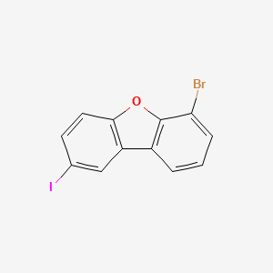 6-Bromo-2-iododibenzo[b,d]furan chemical structure (CAS 916435-45-5)