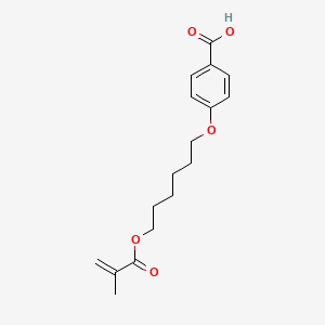 4-((6-(Methacryloyloxy)hexyl)oxy)benzoic acid chemical structure (CAS 91652-00-5)