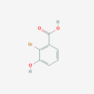 2-Bromo-3-hydroxybenzoic acid chemical structure (CAS 91658-91-2)
