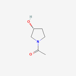 (R)-1-Acetyl-3-hydroxypyrrolidine chemical structure (CAS 916733-17-0)