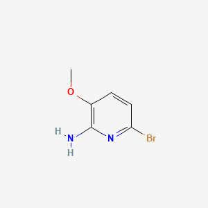 6-Bromo-3-methoxypyridin-2-amine chemical structure (CAS 916737-77-4)