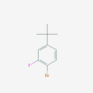 1-Bromo-4-(tert-butyl)-2-iodobenzene chemical structure (CAS 916747-51-8)