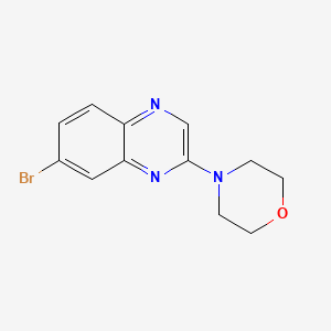 4-(7-Bromoquinoxalin-2-yl)morpholine chemical structure (CAS 916811-87-5)