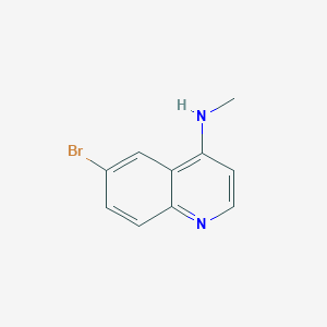 6-Bromo-N-methylquinolin-4-amine chemical structure (CAS 916812-31-2)