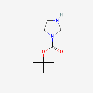 tert-Butyl imidazolidine-1-carboxylate chemical structure (CAS 916891-97-9)
