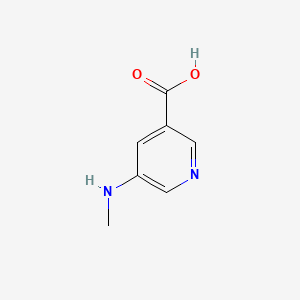 5-(Methylamino)nicotinic acid chemical structure (CAS 91702-88-4)