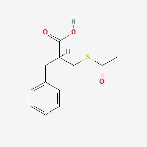 2-[(Acetylthio)methyl]-3-phenylpropionic Acid chemical structure (CAS 91702-98-6)