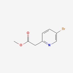 Methyl 2-(5-bromopyridin-2-yl)acetate chemical structure (CAS 917023-06-4)