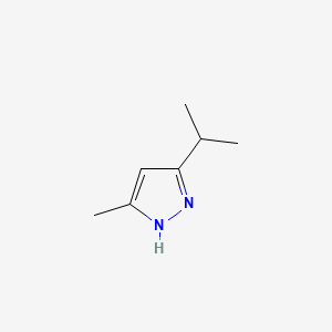 3-Isopropyl-5-methyl-1H-pyrazole chemical structure (CAS 91724-94-6)