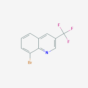 8-Bromo-3-(trifluoromethyl)quinoline chemical structure (CAS 917251-86-6)