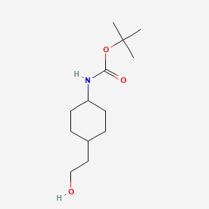 tert-Butyl (trans-4-(2-hydroxyethyl)cyclohexyl)carbamate chemical structure (CAS 917342-29-1)