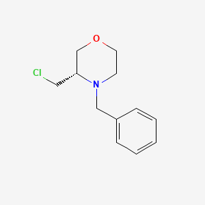 (S)-4-Benzyl-3-(chloromethyl)morpholine chemical structure (CAS 917572-28-2)