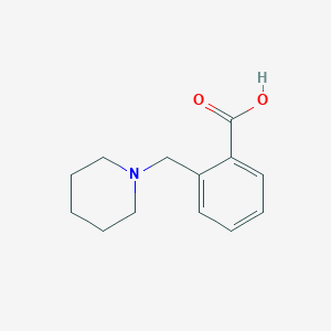 2-(Piperidin-1-ylmethyl)benzoic acid chemical structure (CAS 917747-57-0)