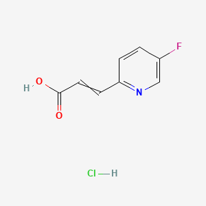 3-(5-Fluoropyridin-2-yl)acrylic acid hydrochloride chemical structure (CAS 917760-91-9)