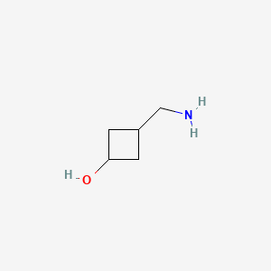 cis-3-(Aminomethyl)cyclobutanol chemical structure (CAS 917827-91-9)
