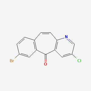 7-Bromo-3-chloro-5H-benzo[4,5]cyclohepta[1,2-b]pyridin-5-one chemical structure (CAS 917878-65-0)