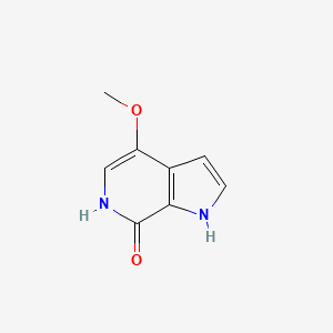 4-Methoxy-1H-pyrrolo[2,3-c]pyridin-7(6H)-one chemical structure (CAS 917918-80-0)