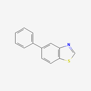 5-Phenylbenzo[d]thiazole chemical structure (CAS 91804-56-7)