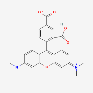 2-(3,6-Bis(dimethylamino)xanthylium-9-yl)-5-carboxybenzoate chemical structure (CAS 91809-66-4)