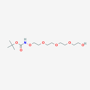 tert-Butyl (2-(2-(2-(2-hydroxyethoxy)ethoxy)ethoxy)ethoxy)carbamate chemical structure (CAS 918132-14-6)