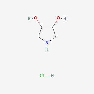 Pyrrolidine-3,4-diol hydrochloride chemical structure (CAS 918441-46-0)
