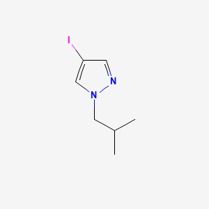 4-Iodo-1-isobutyl-1H-pyrazole chemical structure (CAS 918487-09-9)