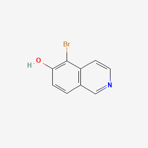 5-Bromoisoquinolin-6-ol chemical structure (CAS 918488-42-3)