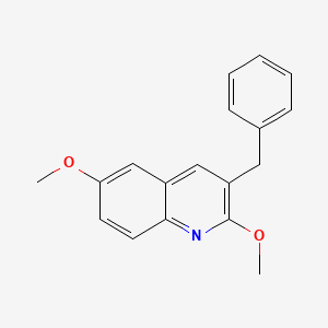 3-Benzyl-2,6-dimethoxyquinoline chemical structure (CAS 918518-76-0)