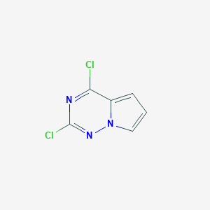 2,4-Dichloropyrrolo[2,1-f][1,2,4]triazine chemical structure (CAS 918538-05-3)