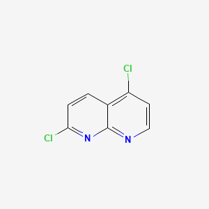 2,5-Dichloro-1,8-naphthyridine chemical structure (CAS 91870-15-4)