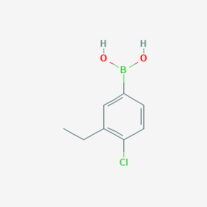 (4-Chloro-3-ethylphenyl)boronic acid chemical structure (CAS 918810-94-3)