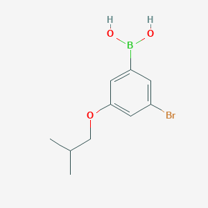 (3-Bromo-5-isobutoxyphenyl)boronic acid chemical structure (CAS 918904-39-9)