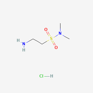 2-Amino-N,N-dimethylethanesulfonamide hydrochloride chemical structure (CAS 91893-69-5)