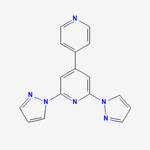 4,4'-Bipyridine, 2,6-di-1H-pyrazol-1-yl- chemical structure (CAS 918959-39-4)