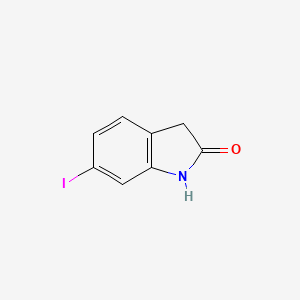 6-Iodoindolin-2-one chemical structure (CAS 919103-45-0)