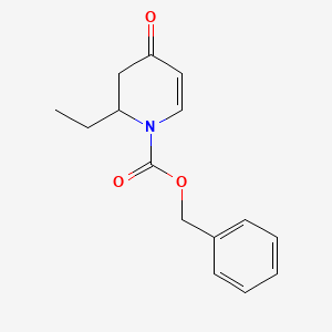 Benzyl 2-ethyl-4-oxo-3,4-dihydropyridine-1(2H)-carboxylate chemical structure (CAS 919366-32-8)