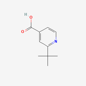 2-(tert-Butyl)isonicotinic acid chemical structure (CAS 91940-84-0)