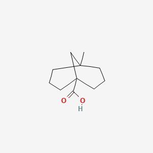5-Methylbicyclo[3.3.1]nonane-1-carboxylic acid chemical structure (CAS 91965-21-8)