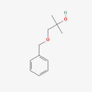 1-(Benzyloxy)-2-methylpropan-2-ol chemical structure (CAS 91968-72-8)