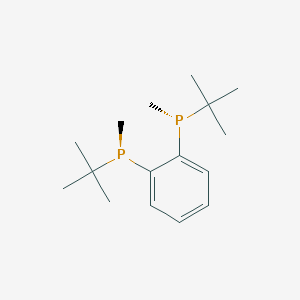 1,2-Bis((R)-tert-butyl(methyl)phosphino)benzene chemical structure (CAS 919778-41-9)