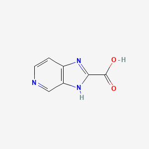 1H-Imidazo[4,5-c]pyridine-2-carboxylic acid chemical structure (CAS 91996-99-5)