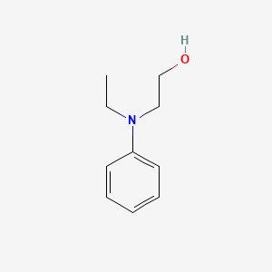 2-(Ethyl(phenyl)amino)ethanol chemical structure (CAS 92-50-2)