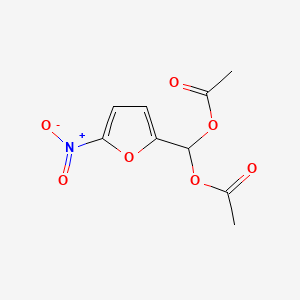 (5-Nitrofuran-2-yl)methylene diacetate chemical structure (CAS 92-55-7)