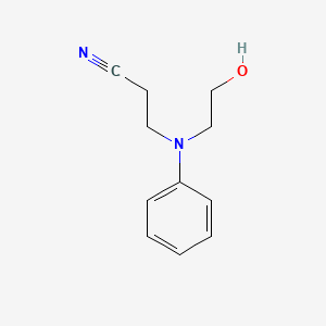 N-Cyanoethyl-N-hydroxyethylaniline chemical structure (CAS 92-64-8)