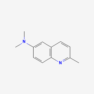 N,N,2-Trimethylquinolin-6-amine chemical structure (CAS 92-99-9)