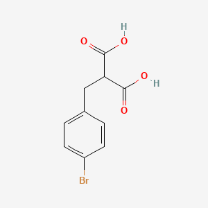 2-(4-Bromobenzyl)malonic acid chemical structure (CAS 92013-18-8)