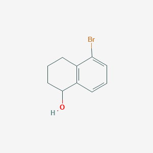 5-Bromo-1,2,3,4-tetrahydronaphthalen-1-ol chemical structure (CAS 92013-31-5)