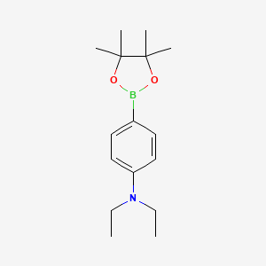 N,N-Diethyl-4-(4,4,5,5-tetramethyl-1,3,2-dioxaborolan-2-yl)aniline chemical structure (CAS 920304-57-0)