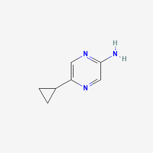5-Cyclopropylpyrazin-2-amine chemical structure (CAS 920313-51-5)