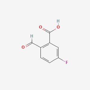 5-Fluoro-2-formylbenzoic acid chemical structure (CAS 920481-01-2)